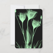 Creëer Your Own - Drie röntgenbloemen RSVP Kaartje (Achterkant)