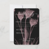 Creëer Your Own - Drie röntgenbloemen RSVP Kaartje (Voorkant)