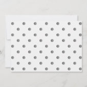 Creëer Your Own - Eenvoudige Retro Polkadots Save The Date (Achterkant)