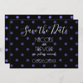 Creëer Your Own - Eenvoudige Retro Polkadots Save The Date (Voorkant / Achterkant)