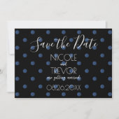 Creëer Your Own - Eenvoudige Retro Polkadots Save The Date (Voorkant)