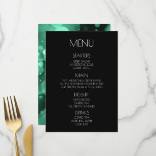 Creëer Your Own - Emerald Green Bokeh Menu