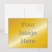 Creëer Your Own Faux Metallic 14k Gold Briefkaart (Voorkant / Achterkant)