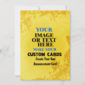 Creëer Your Own Floral Leaves ontwerp Aankondiging (Voorkant)