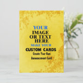 Creëer Your Own Floral Leaves ontwerp Aankondiging (Staand voorkant)