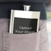 Creëer-Your-Own Foto Upload Flask Heupfles (Voorbeeld)