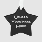 Creëer-Your-Own Foto Upload Keramisch Ornament (achterkant)