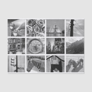 Creëer-your-own fotocollage tissuepapier