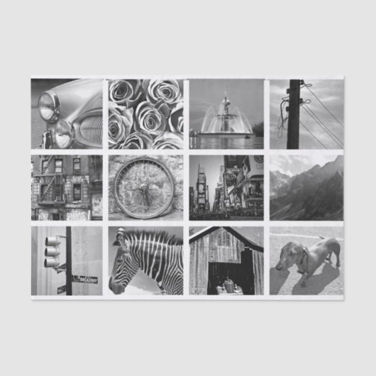 Creëer-your-own fotocollage tissuepapier (Voorkant)