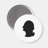 Creëer Your Own George Washington Silhouette Magneet (Voorkant / Achterkant)