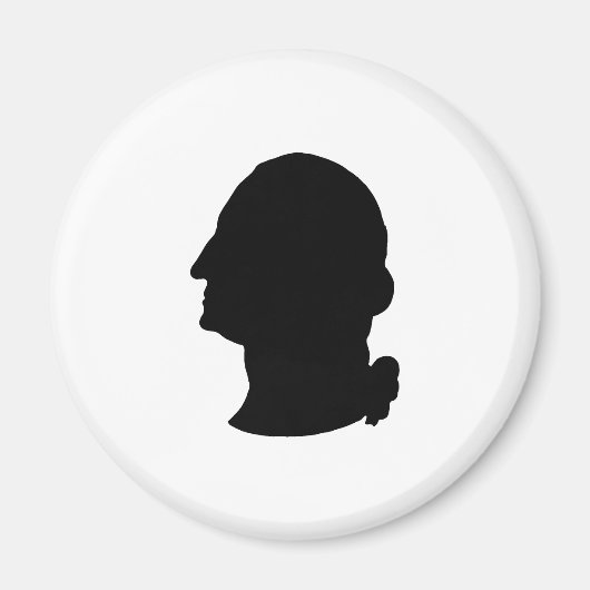 Creëer Your Own George Washington Silhouette Magneet (Voorkant)