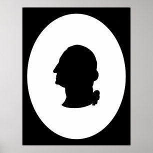 Creëer Your Own George Washington Silhouette Poster