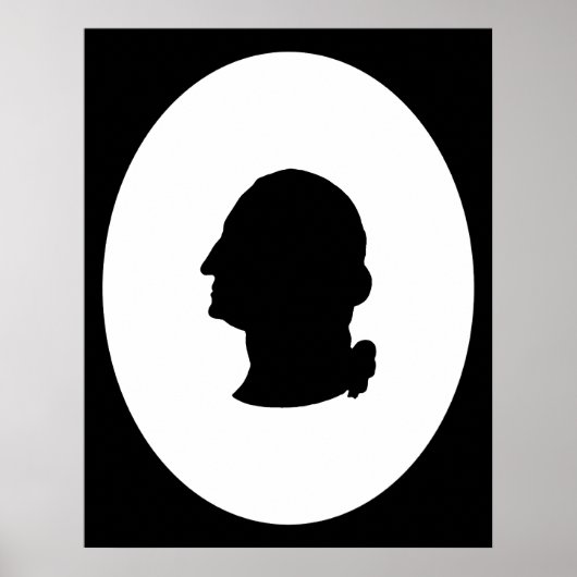 Creëer Your Own George Washington Silhouette Poster (Voorkant)
