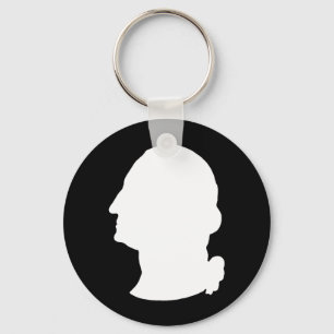 Creëer Your Own George Washington Silhouette Sleutelhanger