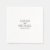 Creëer Your Own - Gepersonaliseerde bruiloft Servet (Voorkant)