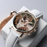 Creëer Your Own - Gepersonaliseerde foto van huisd Horloge<br><div class="desc">Huisdieren laten pootafdrukken achter in je hart. Toon uw favoriete huisdierenfoto met dit prachtige gepersonaliseerde horloge dat perfect is voor 's werelds beste huisdier,  mama of papa.</div>