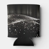 Creëer Your Own -  Glitter Lint B&W Blikjeskoeler (Achterkant)