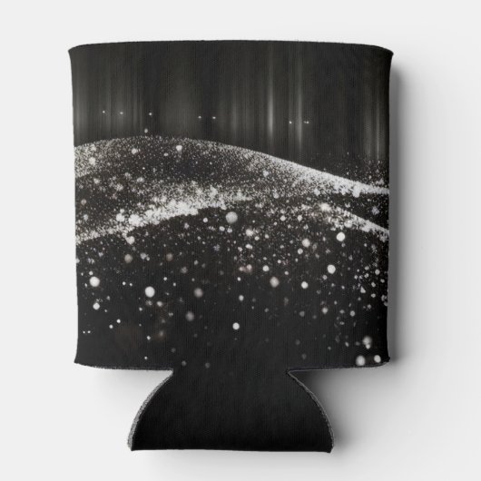 Creëer Your Own - Glitter Lint B&W Blikjeskoeler (Achterkant)