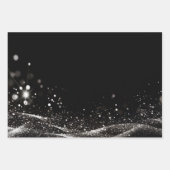 Creëer Your Own - Glitter Lint B&W Inpakpapier Vel (Voorkant)