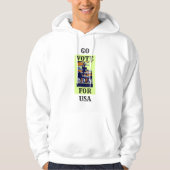 Creëer Your Own Go Vote for USA Joe President Hoodie (Voorkant)