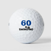 Creëer Your Own Golfer Funny Birthday Golf Balls Golfballen (Voorkant)