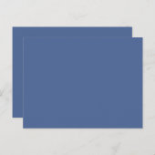 Creëer Your Own Grey Blue Announcement Briefkaart (Voorkant / Achterkant)