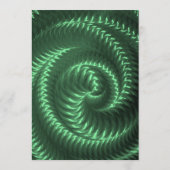 Creëer Your Own - Groen Metallic Swirl Menu (Achterkant)