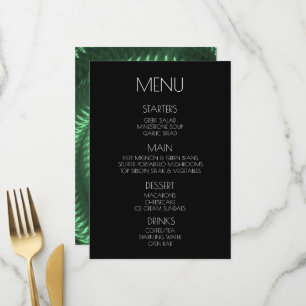 Creëer Your Own - Groen Metallic Swirl Menu