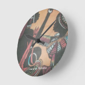 Creëer Your Own Hakuna Matata Masai Girly Ronde Klok (Hoek)