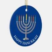 Creëer Your Own Hanukkah Menorah Keramisch Ornament (Rechts)