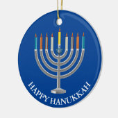 Creëer Your Own Hanukkah Menorah Keramisch Ornament (Links)