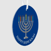 Creëer Your Own Hanukkah Menorah Ornament (voorkant)