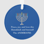 Creëer Your Own Hanukkah Menorah Ornament (achterkant)