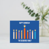 Creëer Your Own Happy Hanukkah Briefkaart (Staand voorkant)