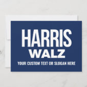 Creëer Your Own Harris Walz 2024 Bedankkaart (Voorkant)