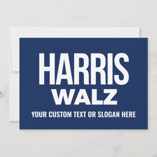 Creëer Your Own Harris Walz 2024 Bedankkaart (Voorkant)