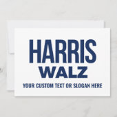 Creëer Your Own Harris Walz 2024 Bedankkaart (Voorkant)