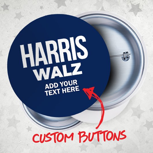Creëer Your Own Harris Walz 2024 Button Flesopener