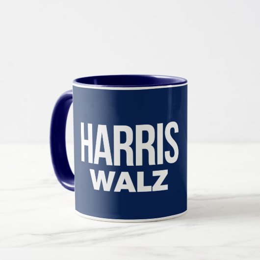 Creëer Your Own Harris Walz 2024 Mok (Voorkant links)