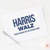 Creëer Your Own Harris Walz 2024 Rechthoekige Sticker (Envelop)