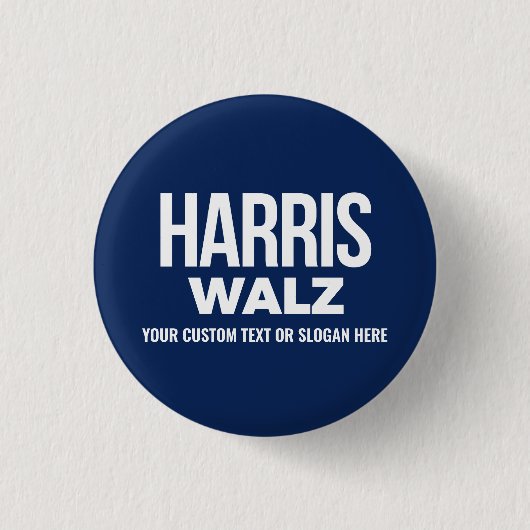 Creëer Your Own Harris Walz 2024 Ronde Button 3,2 Cm (Voorkant)