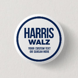 Creëer Your Own Harris Walz 2024 Ronde Button 3,2 Cm