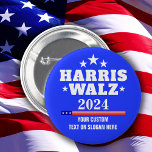Creëer Your Own Harris Walz 2024 Ronde Button 5,7 Cm<br><div class="desc">Creëer Your Own Harris Walz 2024 Campaign Red Blue Show uw supporter voor Kamala Harris en Tim Walz op elke conventie,  Pas dit product nu aan door te klikken: personaliseer enter jouw tekst in de doos - En dat is het, </div>