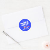 Creëer Your Own Harris Walz 2024 Ronde Sticker (Envelop)