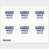 Creëer Your Own Harris Walz 2024 Ronde Sticker (Vel)