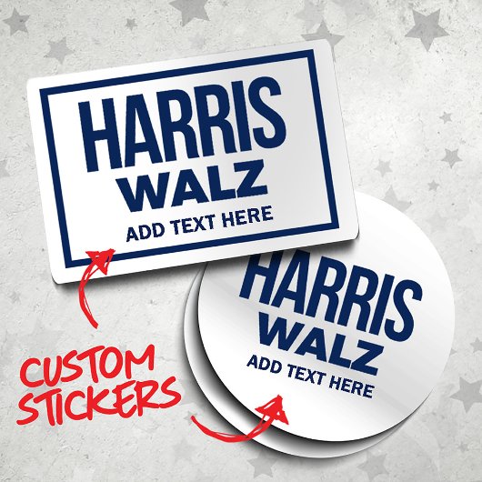 Creëer Your Own Harris Walz 2024 Sticker