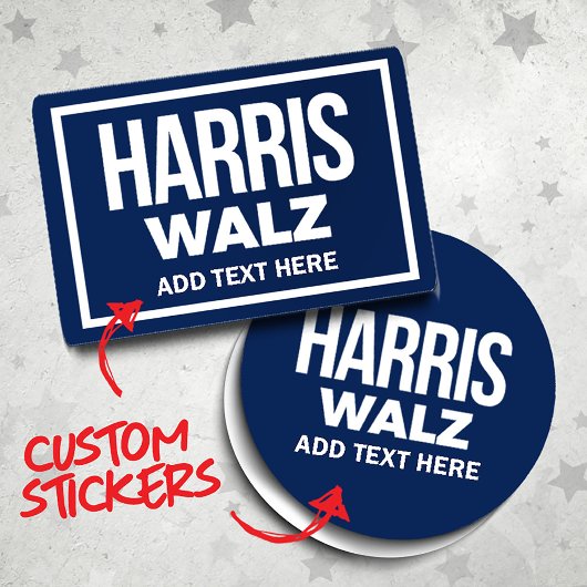 Creëer Your Own Harris Walz 2024 Sticker