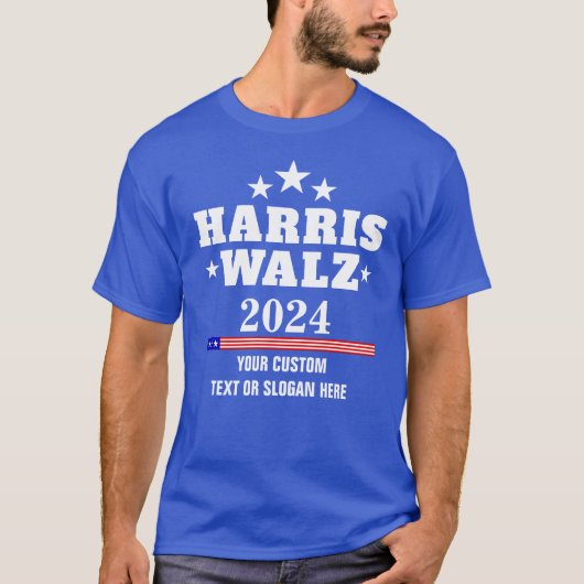 Creëer Your Own Harris Walz 2024 T-shirt (Voorkant)