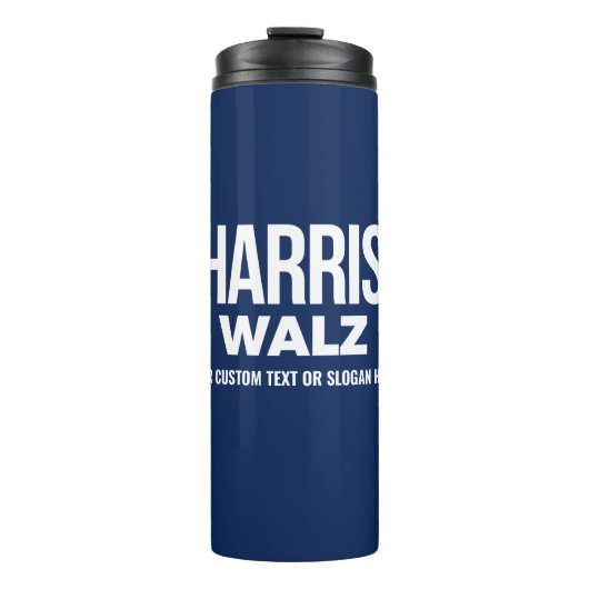 Creëer Your Own Harris Walz 2024 Thermosbeker (Voorkant)