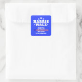 Creëer Your Own Harris Walz 2024 Vierkante Sticker (Tas)